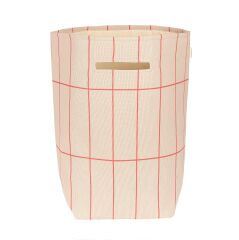 Vibes Büyük Sepet, Pink Red Grid