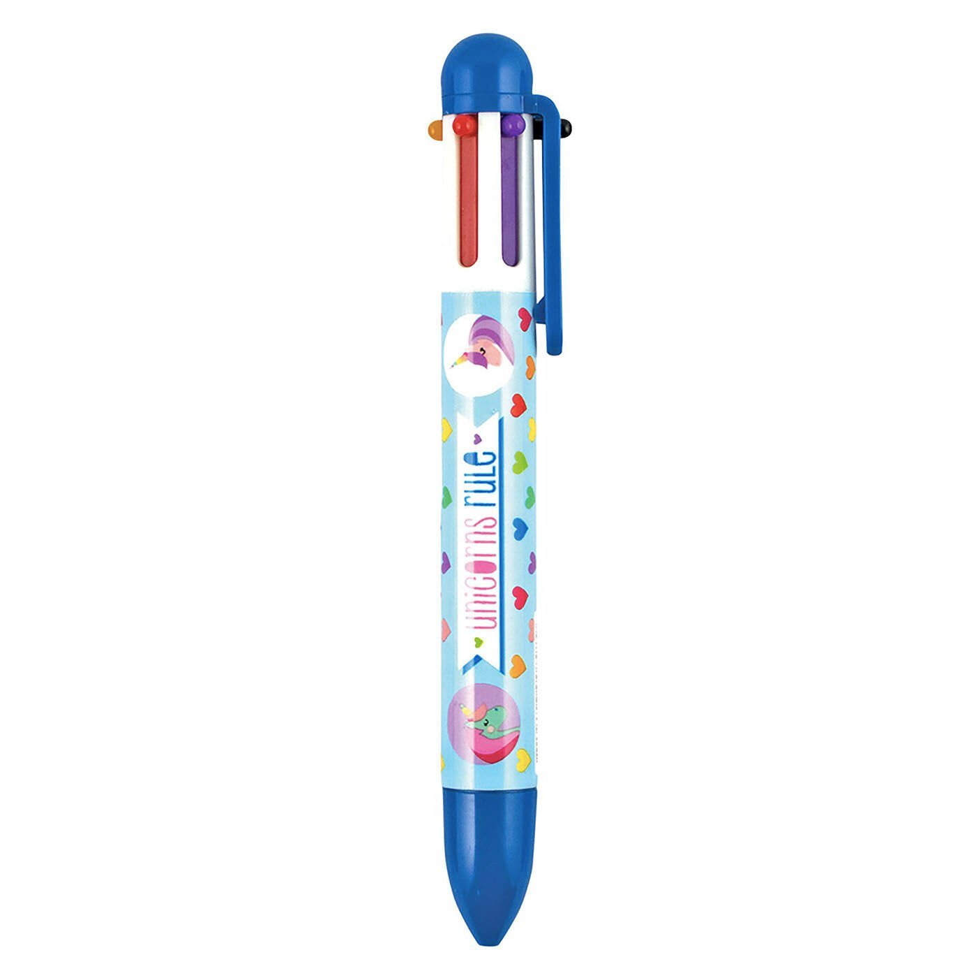 Ooly 6 Renkli Tükenmez Kalem Unique Unicorns - Mavi