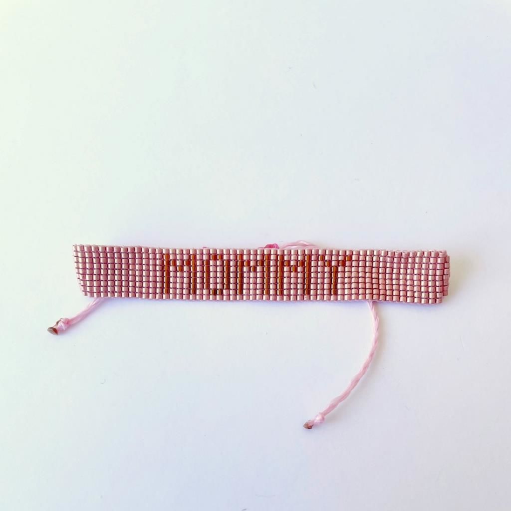 Hobikutu Miyuki Kalın Bileklik, Mommy (Pembe)