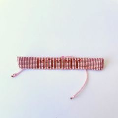 Hobikutu Miyuki Kalın Bileklik, Mommy (Pembe)