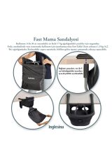 Inglesina Fast Masaya Takılan Taşınabilir Mama Sandalyesi - Stone Gray