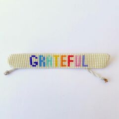 Hobikutu Miyuki Kalın Bileklik, Grateful (Renkli)