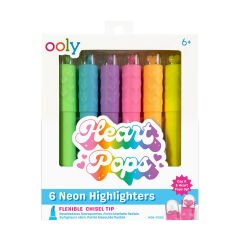 Ooly Heart Pops 6'lı Neon Highlighter
