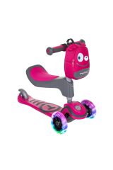 SmarTrike T1 3’ü 1 Arada Oturaklı ve Çantalı Çocuk Scooterı (15 Ay - 5 Yaş) - Pink
