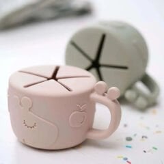Done by Deer - Raffi - Dökülmeyen Silikon Atıştırmalık Kabı - Pembe