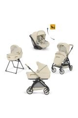 Inglesina Electa Element Organik Özel Seri Bebek Arabası & Darwin Recline Ana Kucaklı 4'lü Sistem - Pure Ecru