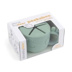 Done by Deer - Raffi - Dökülmeyen Silikon Atıştırmalık Kabı - Yeşil