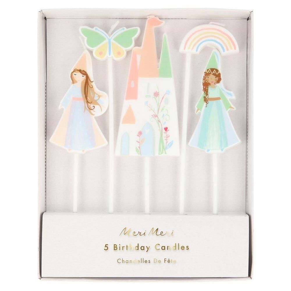 Meri Meri - Princess Candles - Prenses Mumlar