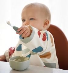 Paslanmaz Çelik Çatal Kaşık Seti, Sage green