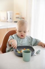 Paslanmaz Çelik Çatal Kaşık Seti, Sage green