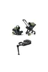 Doona i Bebek Arabasına Dönüşen i-Size Ana Kucağı Oto Koltuğu Isofix Baza Hediyeli - Desert Green