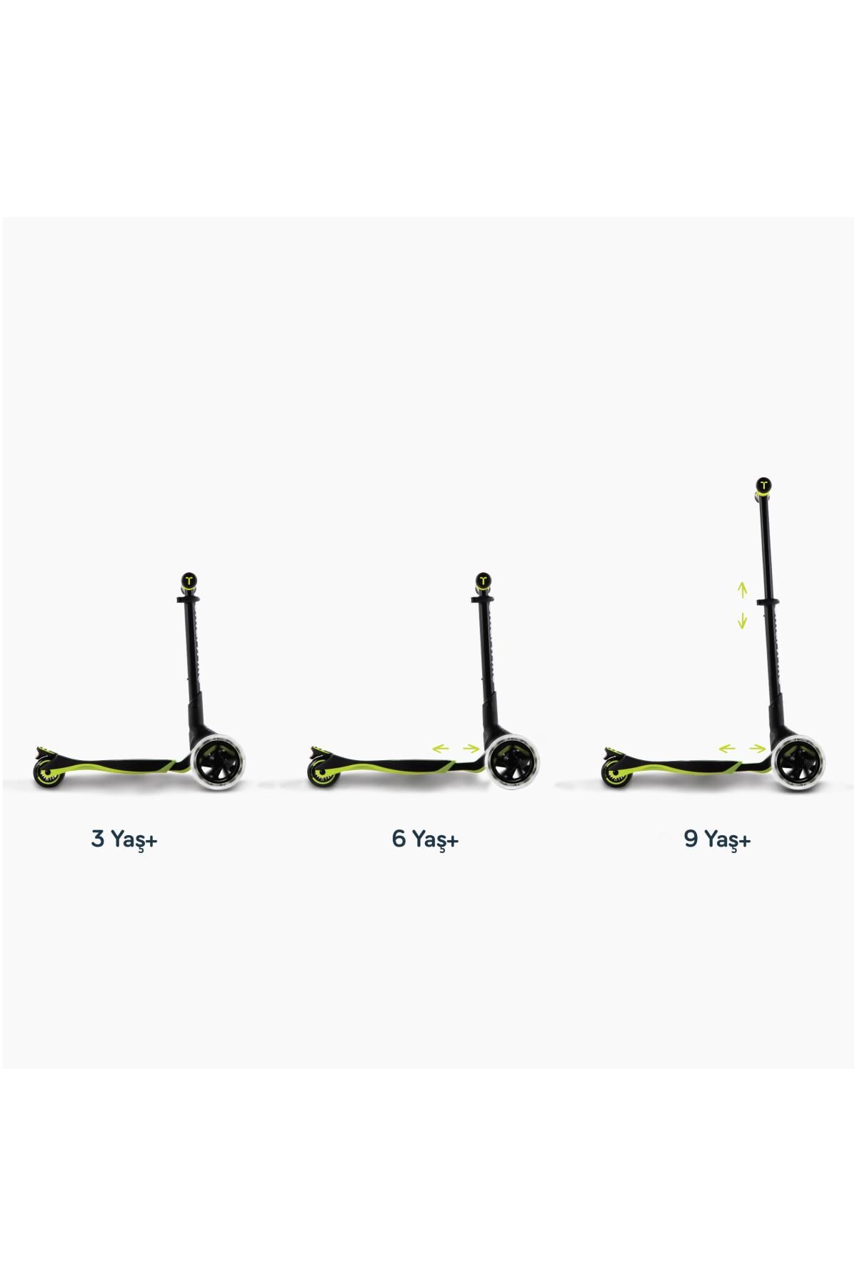 SmarTrike Xtend 3 Aşamalı Büyüyebilen Çocuk Scooterı (3-12 Yaş) - Lime