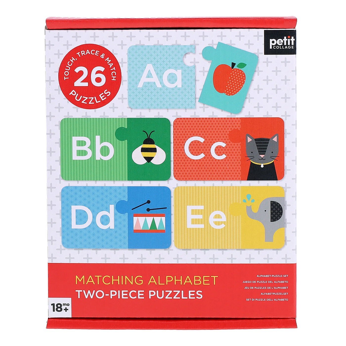 Petit Collage İki Parçalı Yapboz - Alfabe