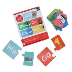 Petit Collage İki Parçalı Yapboz - Alfabe