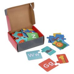 Petit Collage İki Parçalı Yapboz - Alfabe