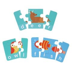 Petit Collage Yazım Yapbozu - Spelling Animals