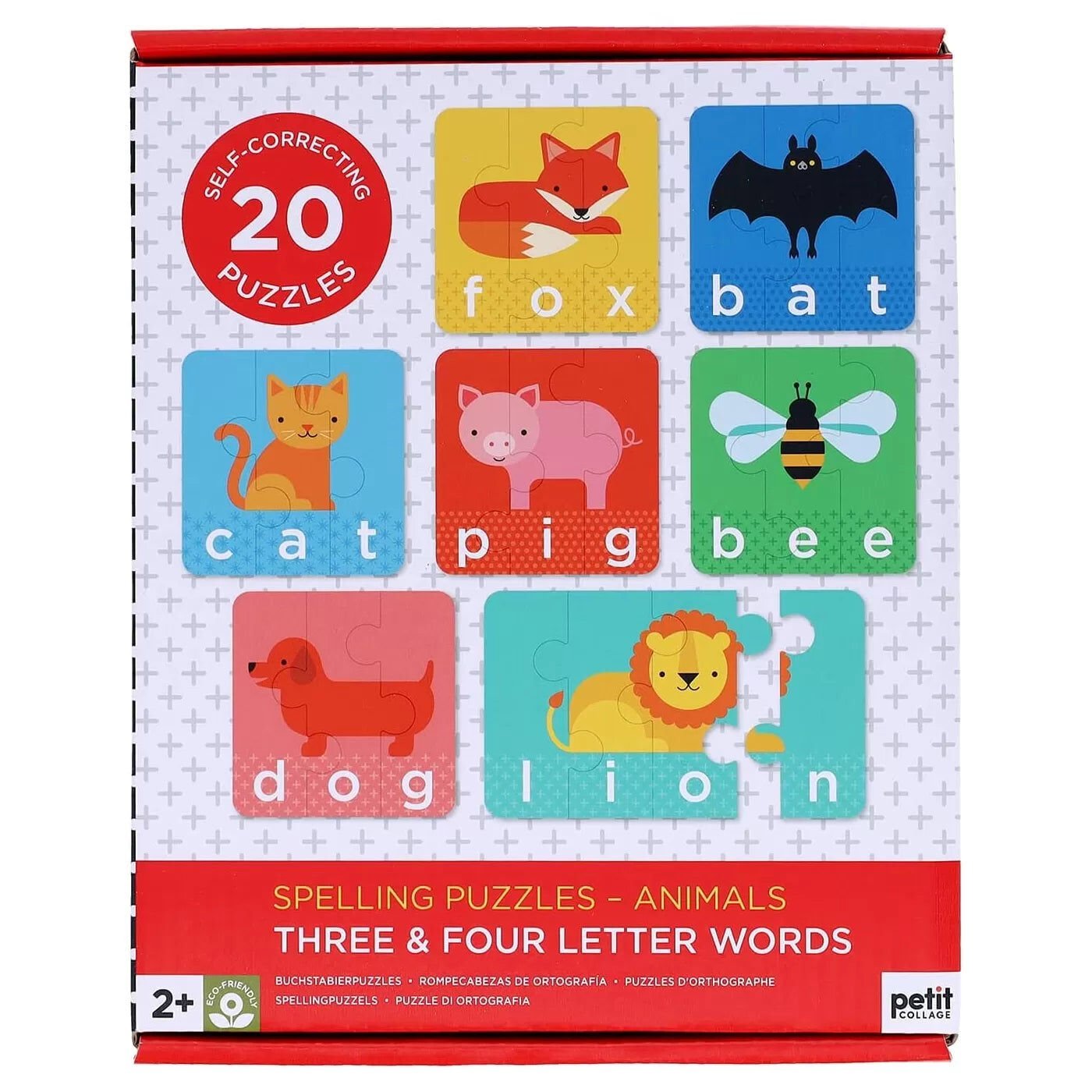 Petit Collage Yazım Yapbozu - Spelling Animals