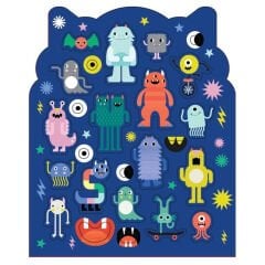 Petit Collage Çıkartmalı Boyama Kitabı - Monsters
