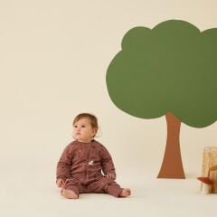 Ergo Pouch Organik Pamuklu Pijama Tulum (1.0 TOG), Forest Friends