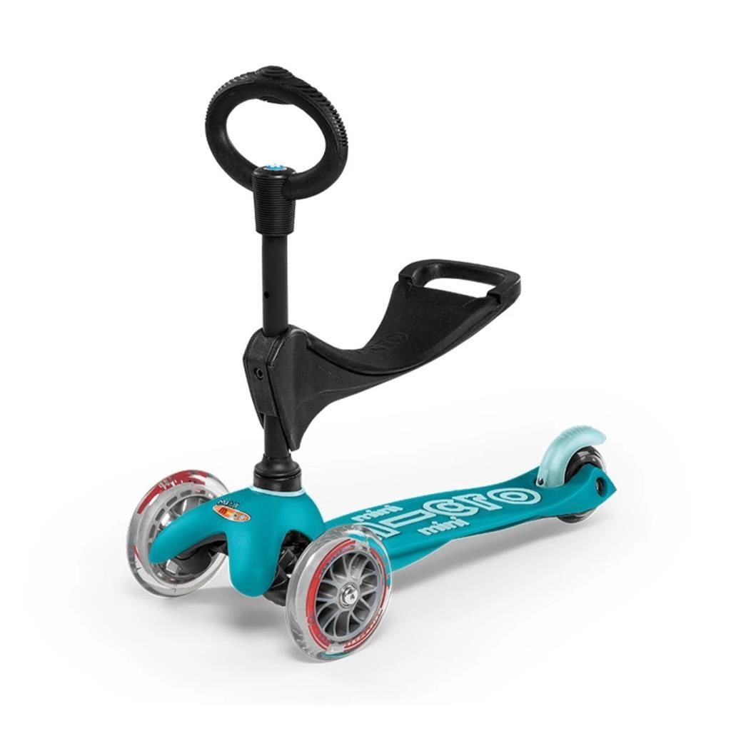 Micro Mini Micro 3in1 Deluxe 3 Tekerlekli Scooter, Aqua