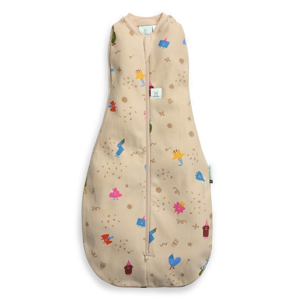 Ergo Pouch Organik Pamuklu Kundak (1.0 TOG), Birthday Blobs