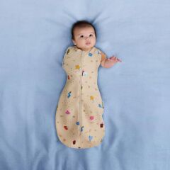 Ergo Pouch Organik Pamuklu Kundak (1.0 TOG), Birthday Blobs