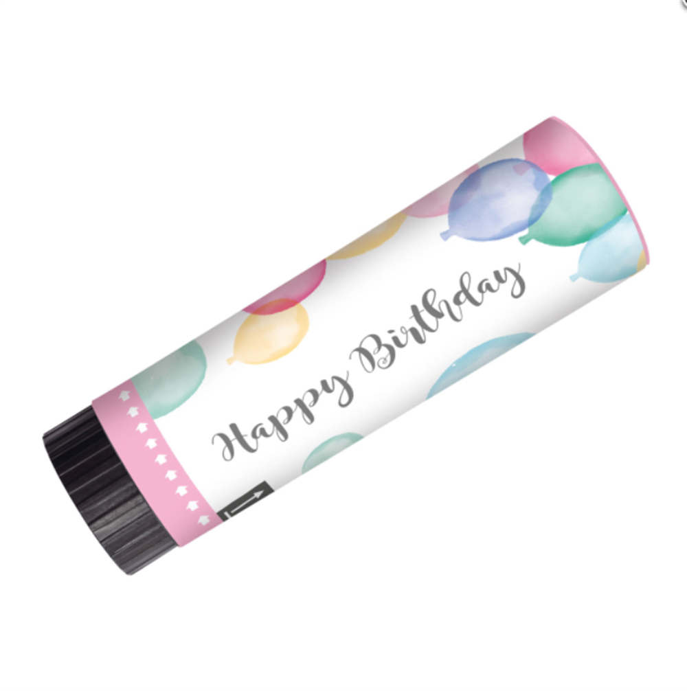 2 Parti Popper - Mutlu Yıllar Pastel Plastik / Kağıt 15 Cm