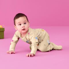 Ergo Pouch Organik Pamuklu Pijama Tulumu (1.0 TOG), Birthday Blobs