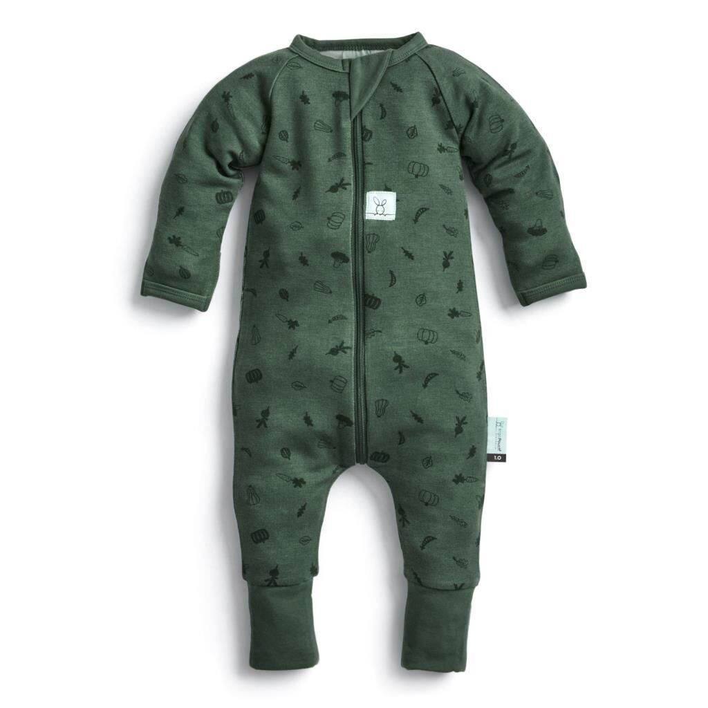 Ergo Pouch Organik Pamuklu Pijama Tulumu (1.0 TOG), Veggie Patch