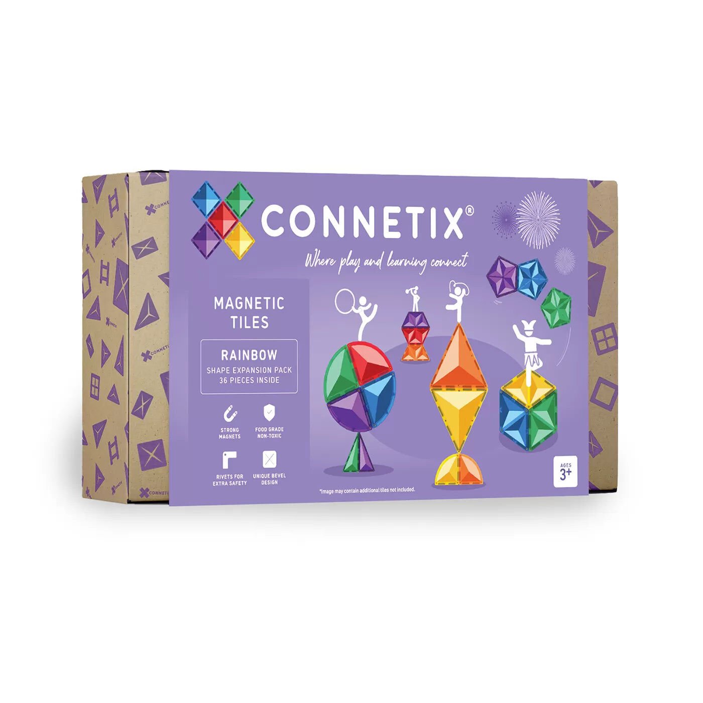 Connetix Rainbow Shape Expansion Pack Manyetik Bloklar - 36 Parça