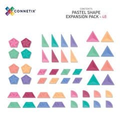 Connetix Pastel Shape Expansion Pack Manyetik Bloklar - 48 Parça