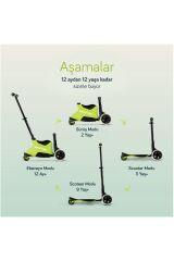 SmarTrike Xtend Büyüyebilen Ride On Scooter (1 - 12 Yaş) - Lime