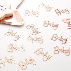 Baby Shower Konfeti - Rose Gold