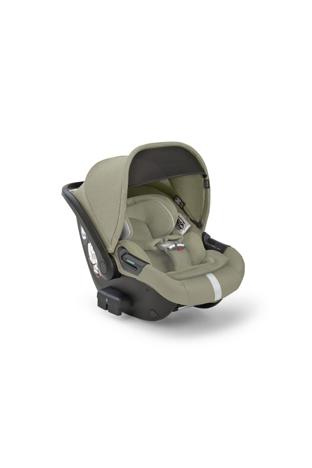 Inglesina Darwin Infant Recline i-Size Gr 0+ Yatırılabilen Bebek Ana Kucağı ve Oto Koltuğu 40-75 cm - Nolita Beige