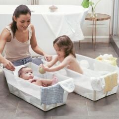 Stokke Flexi Katlanabilir Bebek Küveti, Sandy Beige