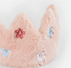 Meri Meri - Peluş Pembe Taç