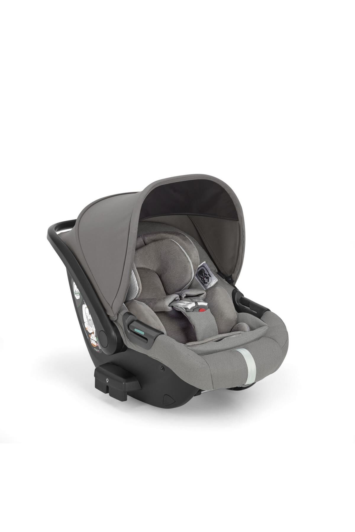 Inglesina Darwin Infant Recline i-Size Gr 0+ Yatırılabilen Bebek Ana Kucağı ve Oto Koltuğu 40-75 cm - Platinum Grey
