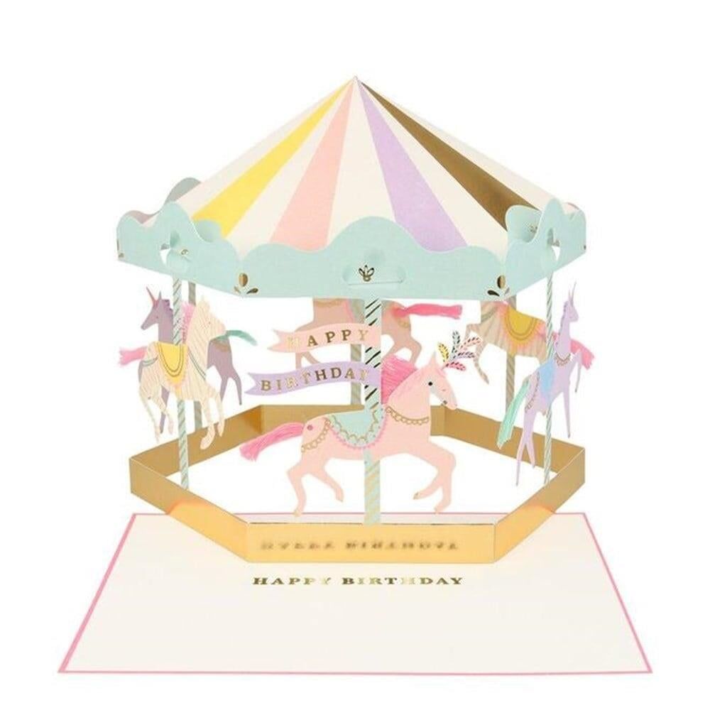 Meri Meri - Carousel Card - Atlı Karınca Tebrik Kartı