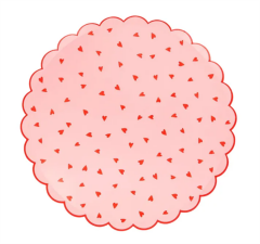 Meri Meri - Kalpli Tabaklar - L - 8 Adet