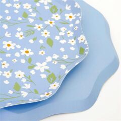 Meri Meri - Ditsy Floral Plates - Çiçekli Tabaklar - M - 12'Li