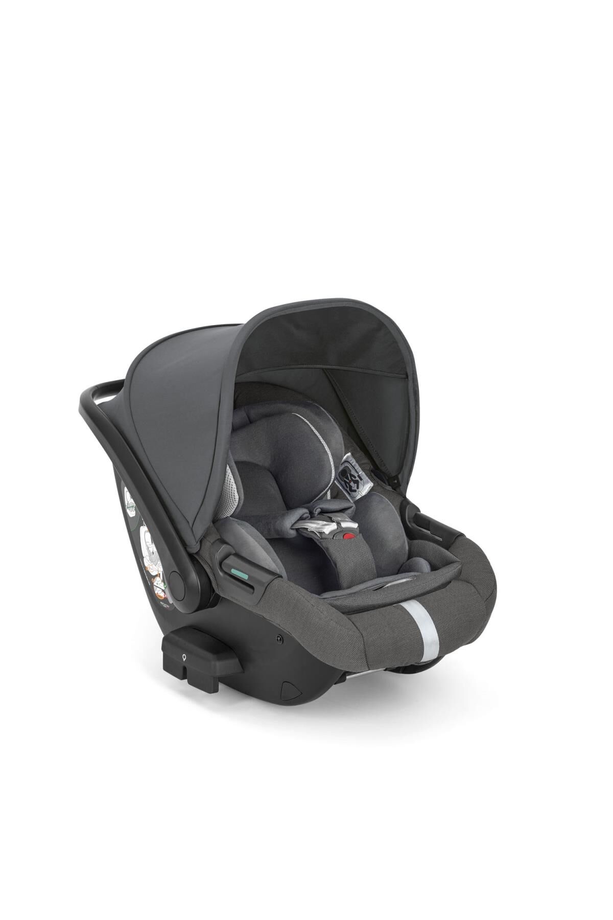 Inglesina Darwin Infant Recline i-Size Gr 0+ Yatırılabilen Bebek Ana Kucağı ve Oto Koltuğu 40-75 cm - Velvet Grey