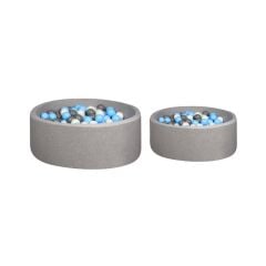 Larisa & Pumpkin XL Top Havuzu, Gri/Mavi/Beyaz