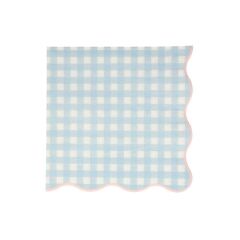 Meri Meri - Gingham Napkins - Damalı Peçeteler - L - 20'Li