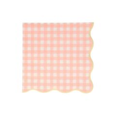 Meri Meri - Gingham Napkins - Damalı Peçeteler - L - 20'Li