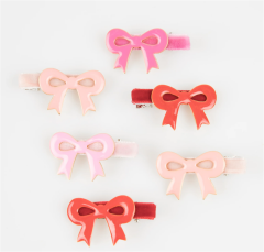 Meri Meri - Valentine's Bow Saç Tokaları - 6 Adet