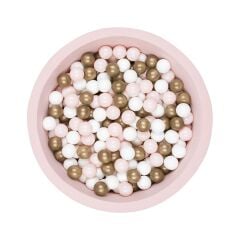 Larisa & Pumpkin XL Top Havuzu, Pudra/Altın/Beyaz