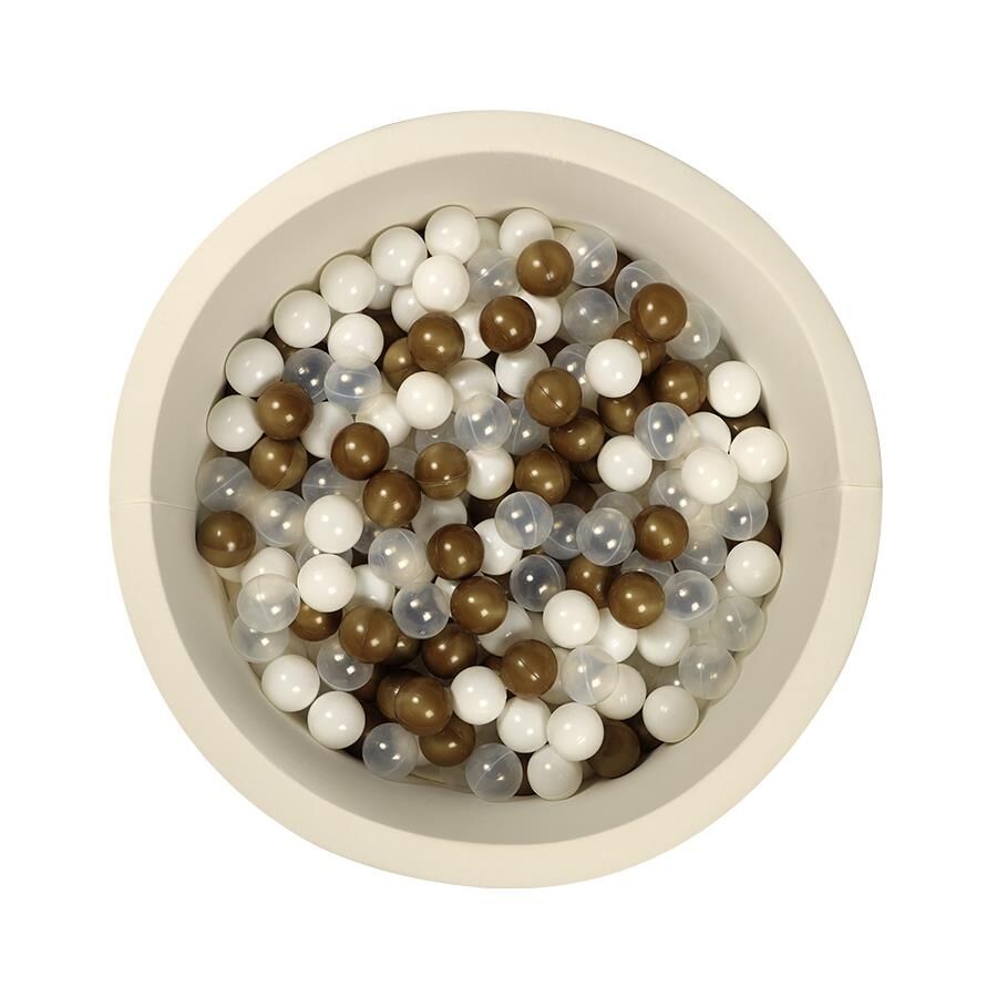 Larisa & Pumpkin XL Top Havuzu, Altın/Şeffaf/Beyaz