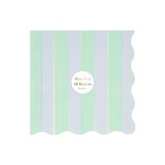 Meri Meri - Pastel Çizgili Peçeteler - L - 16 Adet