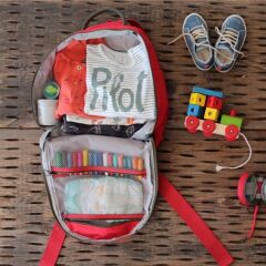 Bebek Bakım Sırt Çantası, Kırmızı Gogi (Setsiz)