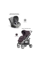 Inglesina Trilogy Tek El Katlanır Bebek Arabası + Darwin Recline Yatabilen Ana Kucağı - Satin